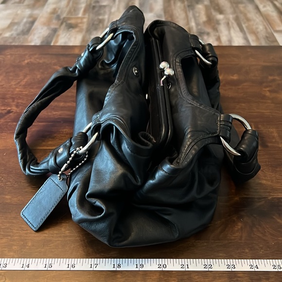 Coach black purse with duster bag - Picture 3 of 10